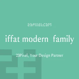 Iffat modern serif family