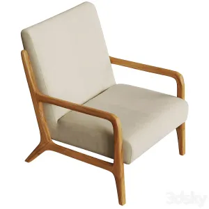Zara Home Ash Wood Linen Armchair