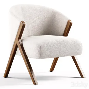Zara Home The Armchair Upholstered in Boucle Fabric
