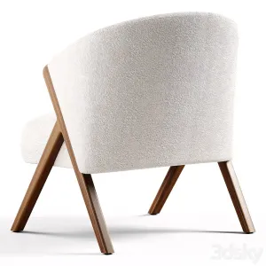 Zara Home The Armchair Upholstered in Boucle Fabric