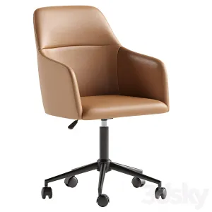 Asher Upholstered Swivel Desk Chair