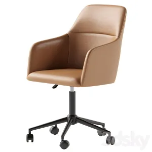 Asher Upholstered Swivel Desk Chair