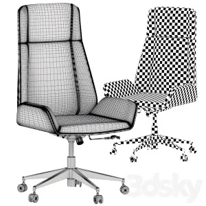 Hazel High Back Leather Chair