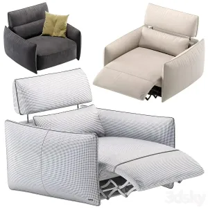 Armchair Stupore By Natuzzi Editions