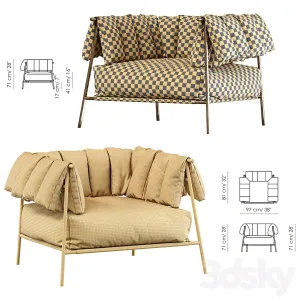 Armchair Tirella by Bonaldo