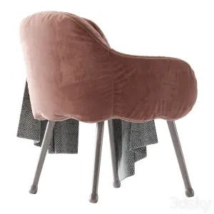 Corolla White Armchair