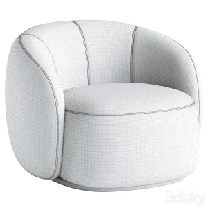 Curved Lounge Chair Merlot