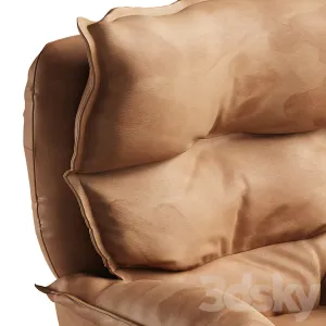 Dunn Leather Swivel Arm Chair