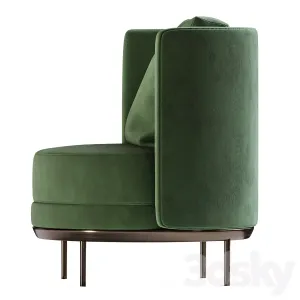 Green Armchair Redner
