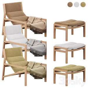 Jardan Lake Armchair with Ottoman