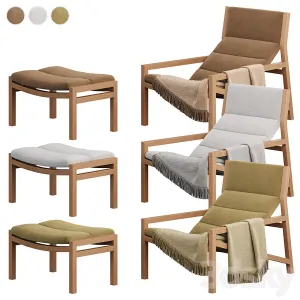 Jardan Lake Armchair with Ottoman