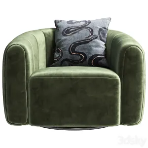 Swivel Armchair CB Fitz