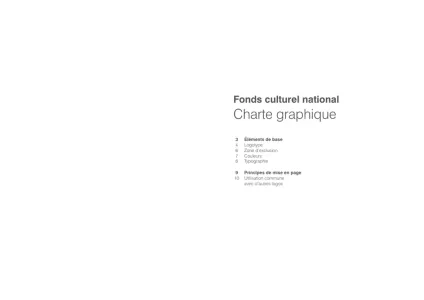 Fond Culturel National 2013