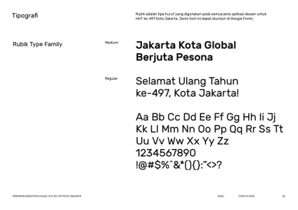 Jakarta 497th Anniversary Brand Guidelines