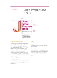 Jana Small Finance Bank Brand Guidelines