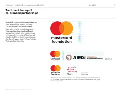 Mastercard Foundation Brand Architecture & Guidelines