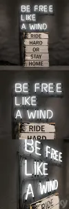 Neon letters neon type font