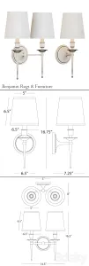 Robert abbey cedric light light wall sconce