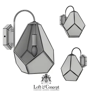 Sconce geometry glass light bra milk