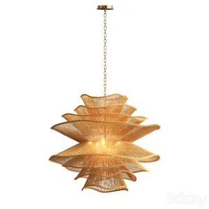 Alondra chandelier large rattan