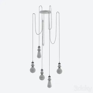 Brooklyn wire chandelier by industville