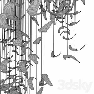 Butterfly circular chandelier