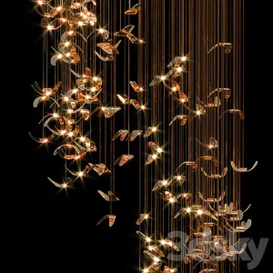 Butterfly circular chandelier