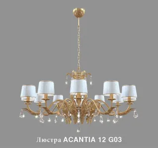 Chandelier lamp sconce masiero acantia