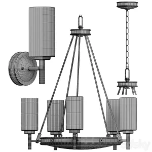 Collier elstead lamp set