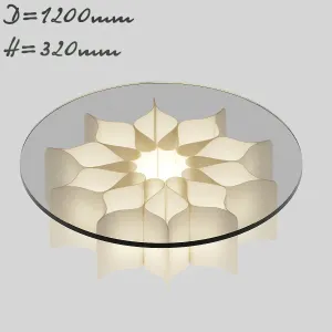 Elysee light table by pierre paulin