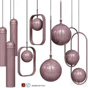 Four pendant lights amazing set