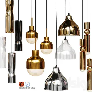 Four pendant lights amazing set