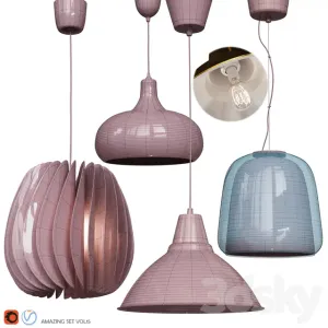 Four pendant lights amazing set