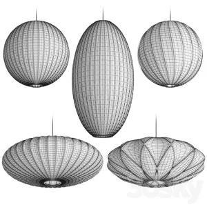 George nelson bubble pendant lamps