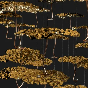 Gold moon chandelier catellani smith