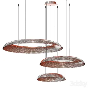 Graduated circle chandelier
