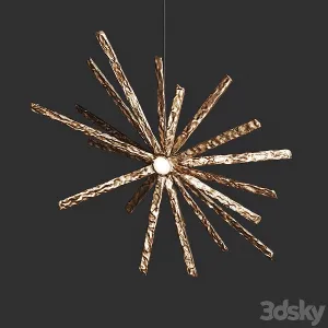 Hanging art lamp zvezda vetvi store