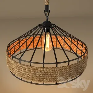 Hanging lamp loft country