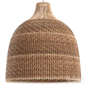 Hq rattan pendant light wicker large