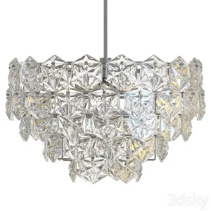 Kinkeldey hexagonal crystal chandelier