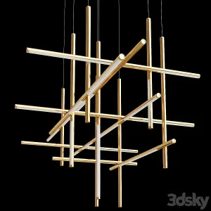 Labyrinth intersections chandelier