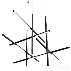 Labyrinth intersections chandelier