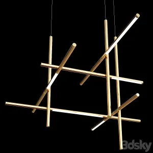 Labyrinth intersections chandelier