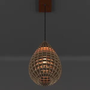 Laser cut ceiling lamp