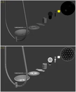 Pendant lamp loop brass