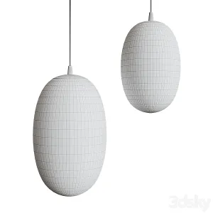 Pendant lamp with ball shade lou chandelier