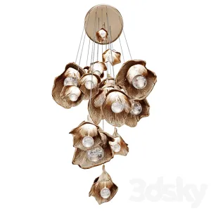 Pendant light in the form of flowers kolokolchiki
