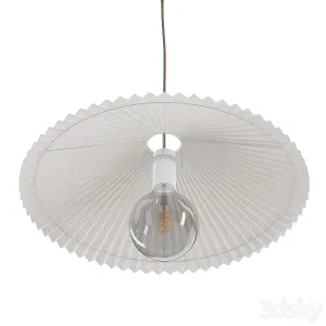 Pleated lamp shade