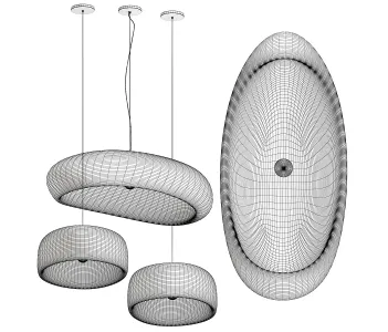 Potcover clouds pendant light