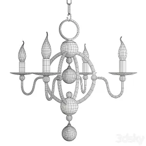 Quatrefoil chandelier